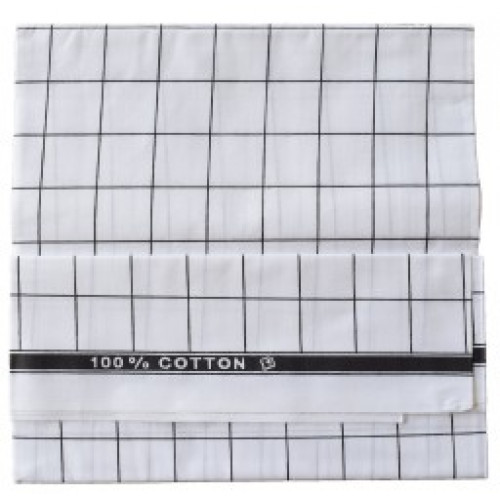 Mundu - White Check Cotton Lungies